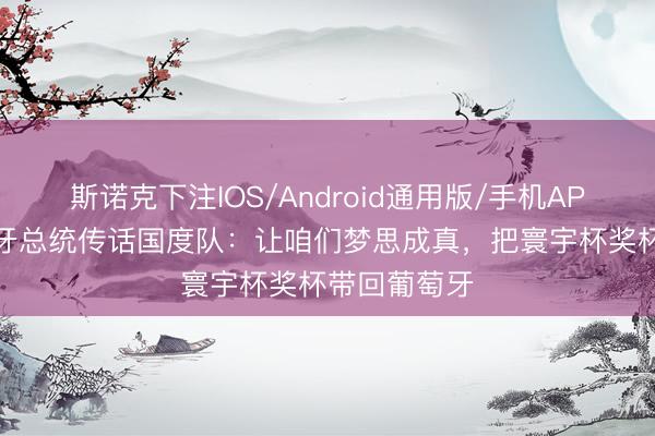 斯诺克下注IOS/Android通用版/手机APP下载 葡萄牙总统传话国度队：让咱们梦思成真，把寰宇杯奖杯带回葡萄牙