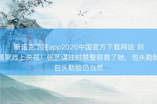 斯诺克下注app2026中国官方下载网站 刘浩存素颜哭戏上央视！张艺谋往时禁整容救了她，包头勒脸仍当然